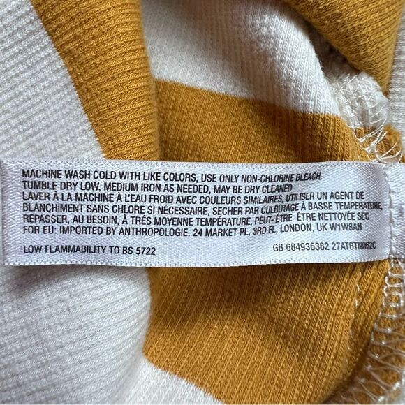 Saturday Sunday Anthropologie Dress Ribbed Striped Midi Size Small - Picture 8 of 10